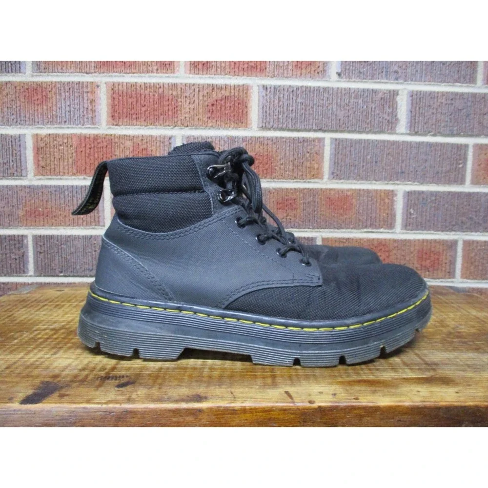 Dr. Martens Mens 8 Rakim Utility Chukka Boots Black AirWair Shoes Womens 9